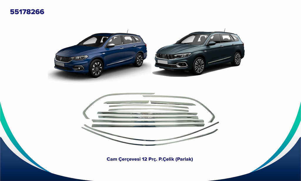 Fiat Egea Station Wagon Cam Çıtası 12 Parça - 55178266